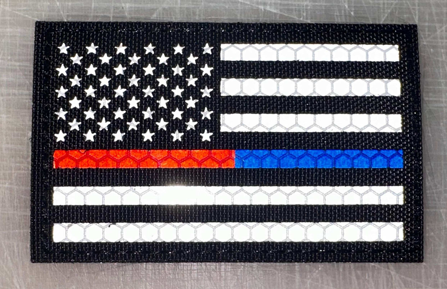 US Flag Reflective Patch-FrontLine Designs, LLC 