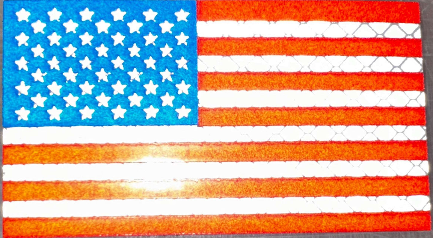 US Flag Reflective Patch-FrontLine Designs, LLC 