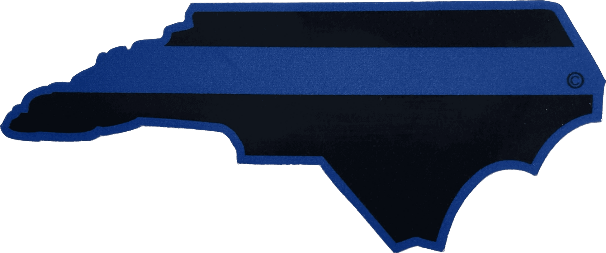 North Carolina State Blue Line Decal-FrontLine Designs, LLC 