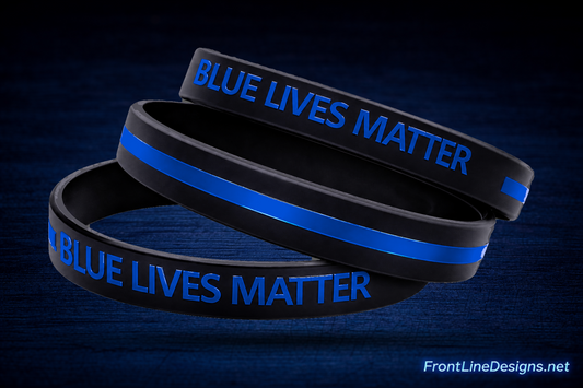 Blue Line Silicone Bracelet *BLUE LIVES MATTER* — Default — review