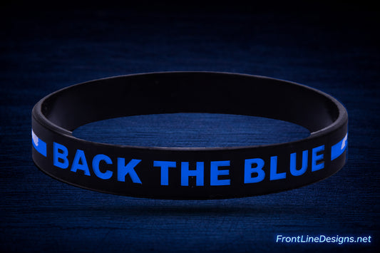 Blue Line Silicone Bracelet *BACK THE BLUE*