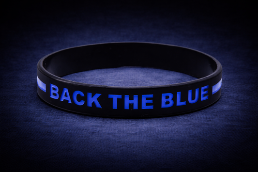 Blue Line Silicone Bracelet *BACK THE BLUE*