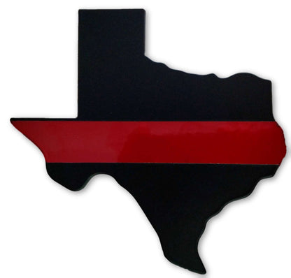 Texas Red Line Hitch Cover-FrontLine Designs, LLC 