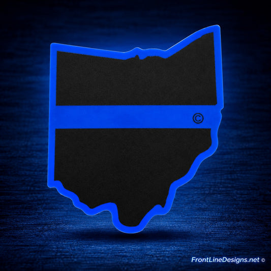 Ohio Blue Line Reflective Decal