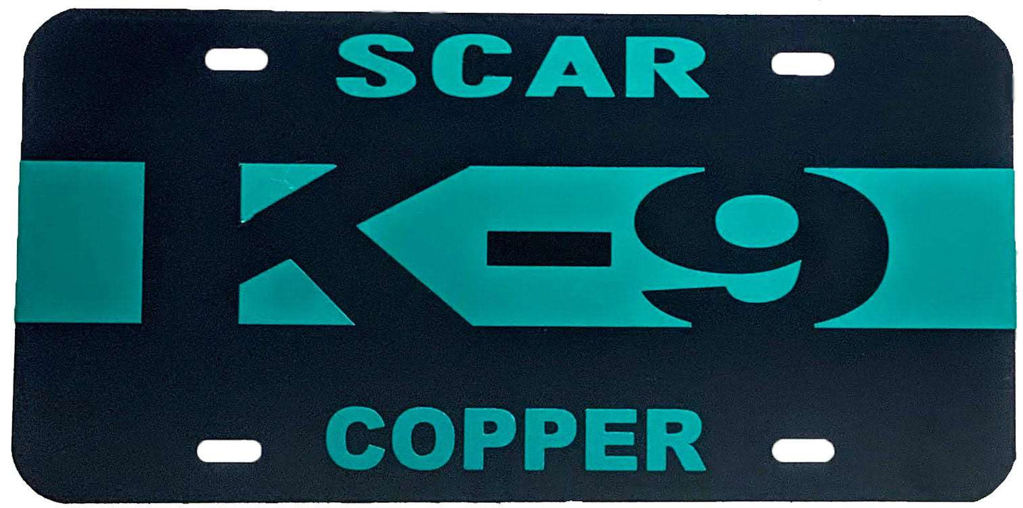 Blue Line K-9 License Plate-FrontLine Designs, LLC 