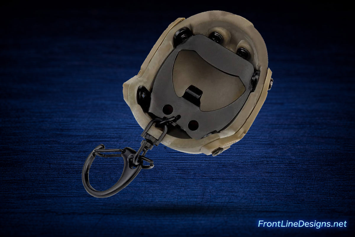 FAST Helmet Bottle Opener Keychain — Underside — review