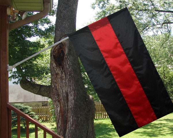 Red Line Nylon Porch Flag-FrontLine Designs, LLC 