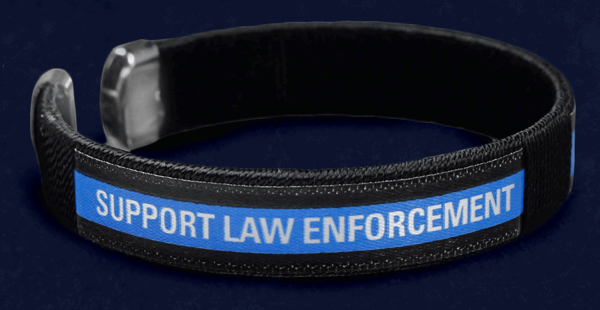 Blue Line Bangle Bracelet - FrontLine Designs, LLC 