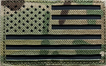US Flag Patch Multicam Reflective