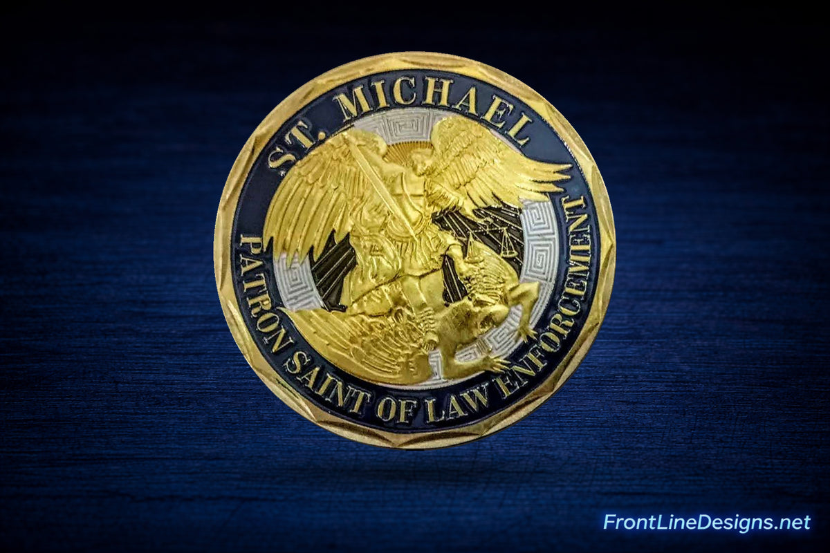 Saint Michael Challenge Coin — view 3