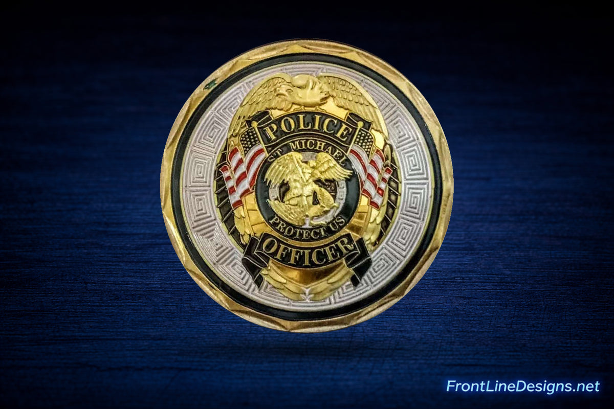 Saint Michael Challenge Coin — view 4