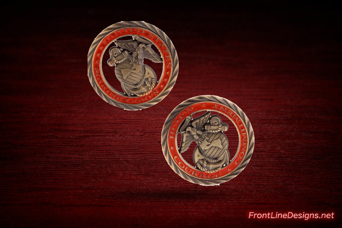 US Marine Eagle Globe and Anchor Challenge Coin — view 1