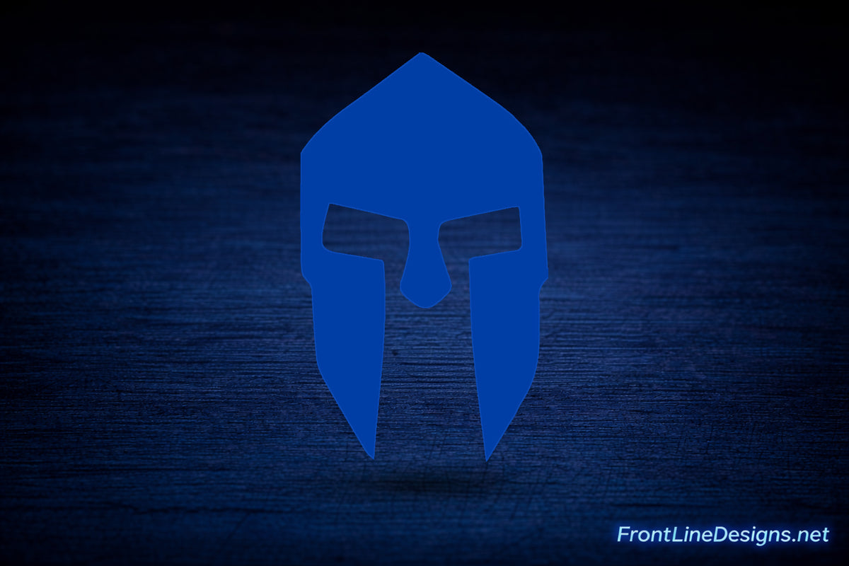 Spartan Reflective Decal — Blue