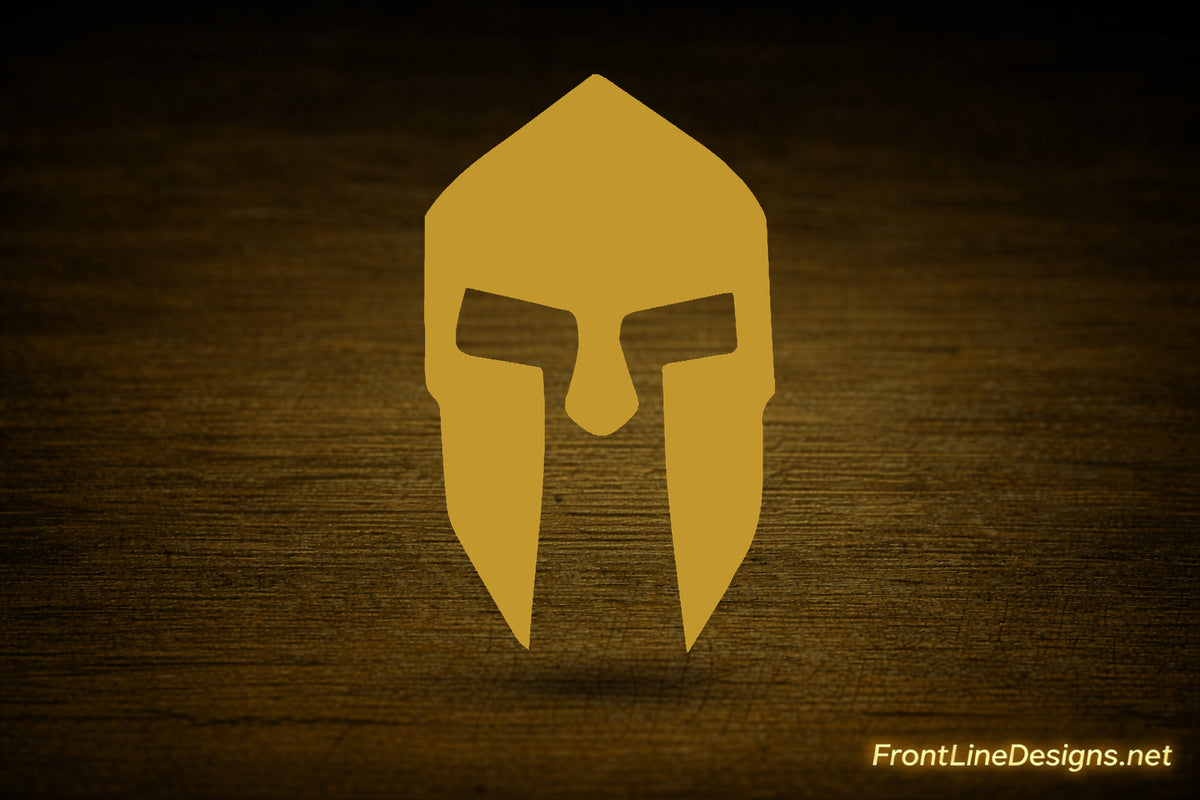 Spartan Reflective Decal — Gold