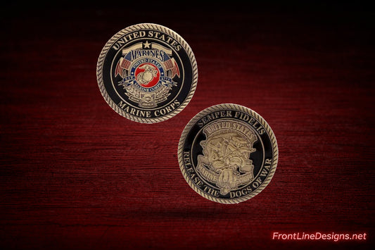 US Marine Bulldog Challenge Coin — view 1