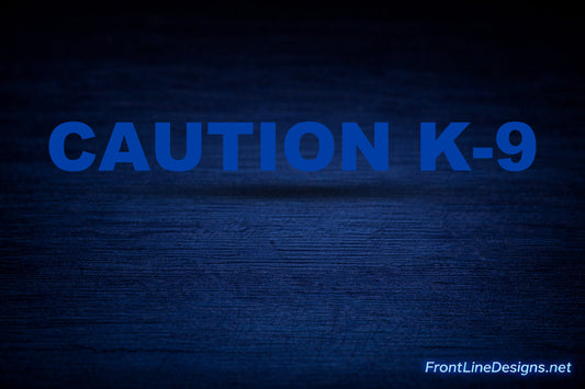 CAUTION K-9 Decals