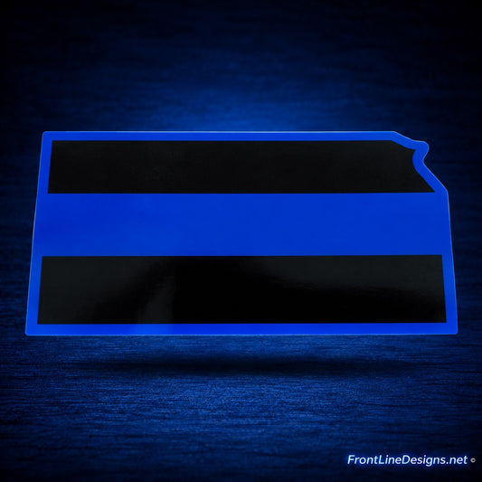 Kansas State Blue Line Decal