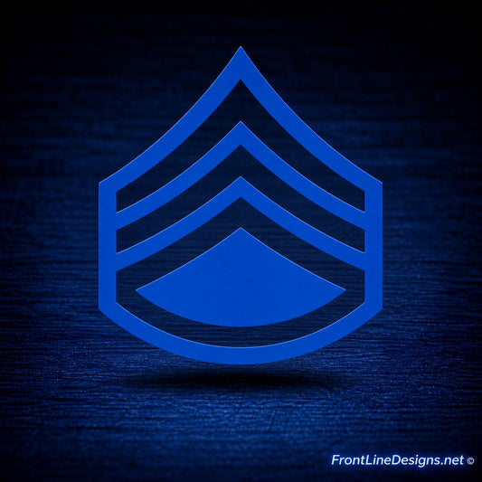 Master Sergeant Rank Reflective Decal