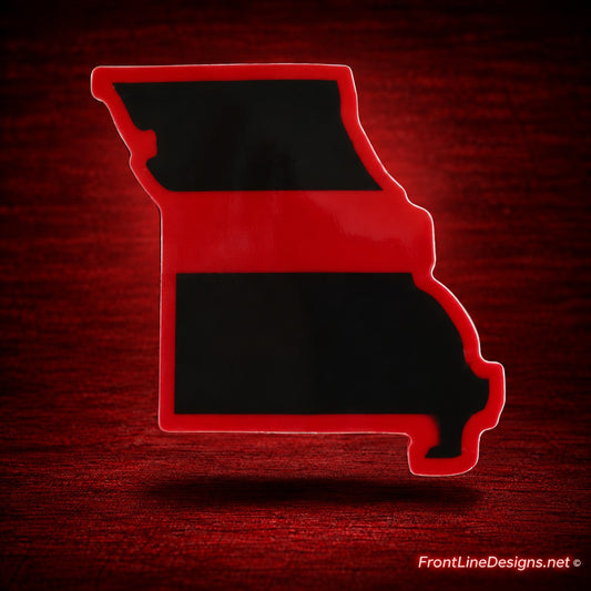 Missouri Red Line Reflective Decal