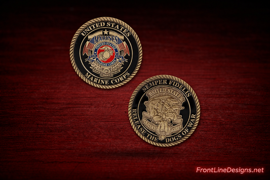 US Marine Bulldog Challenge Coin - FrontLine Designs, LLC