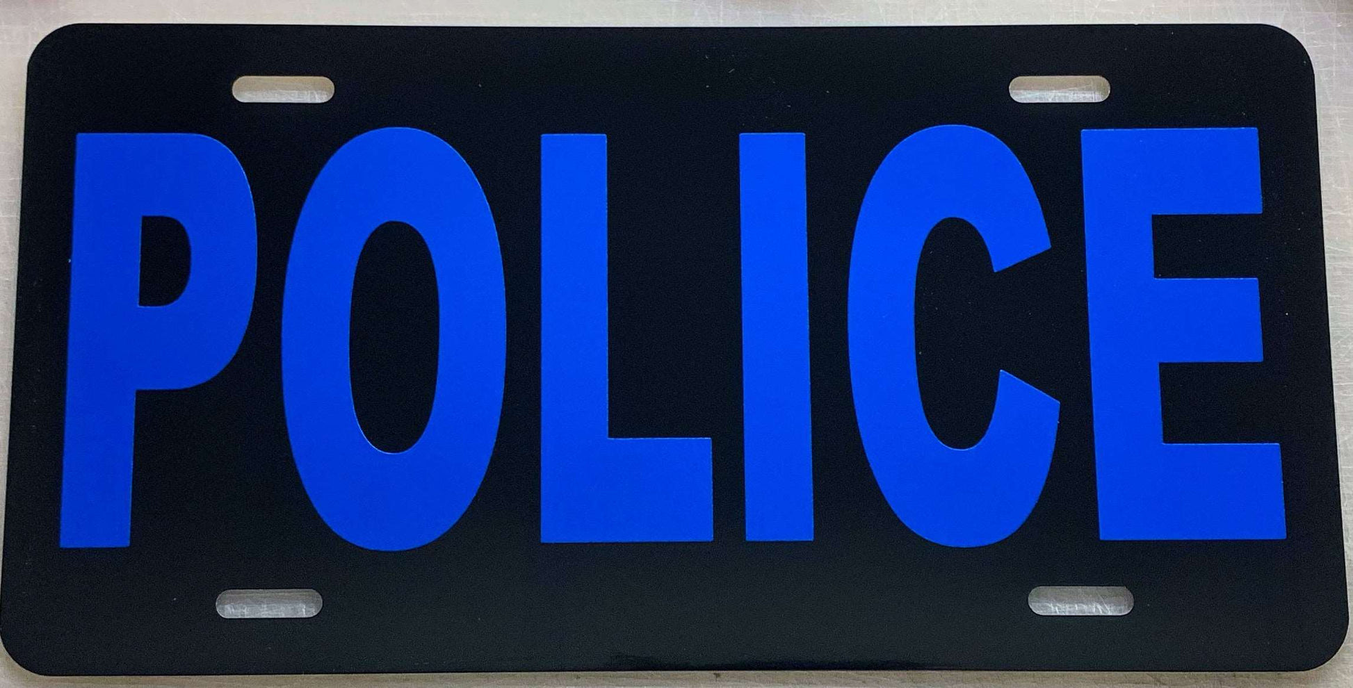 Police Reflective License Plate-FrontLine Designs, LLC 