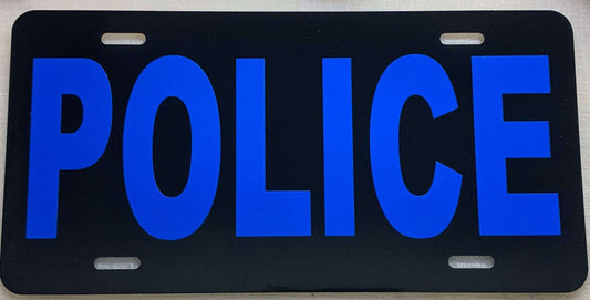 Police Reflective License Plate-FrontLine Designs, LLC 