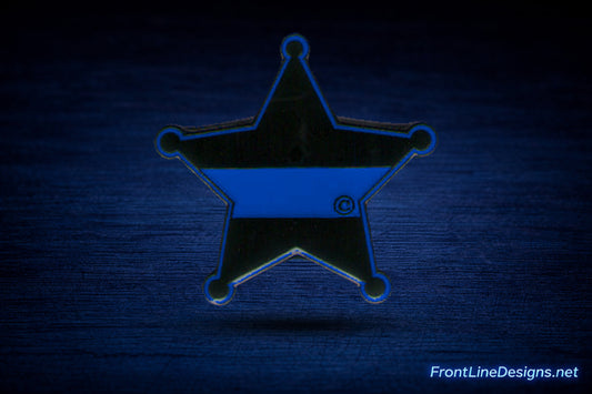 5-Point Sheriff's Badge Lapel Pin / Tie Tack — floating product preview