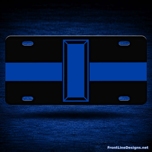 Blue Line Lieutenant License Plate