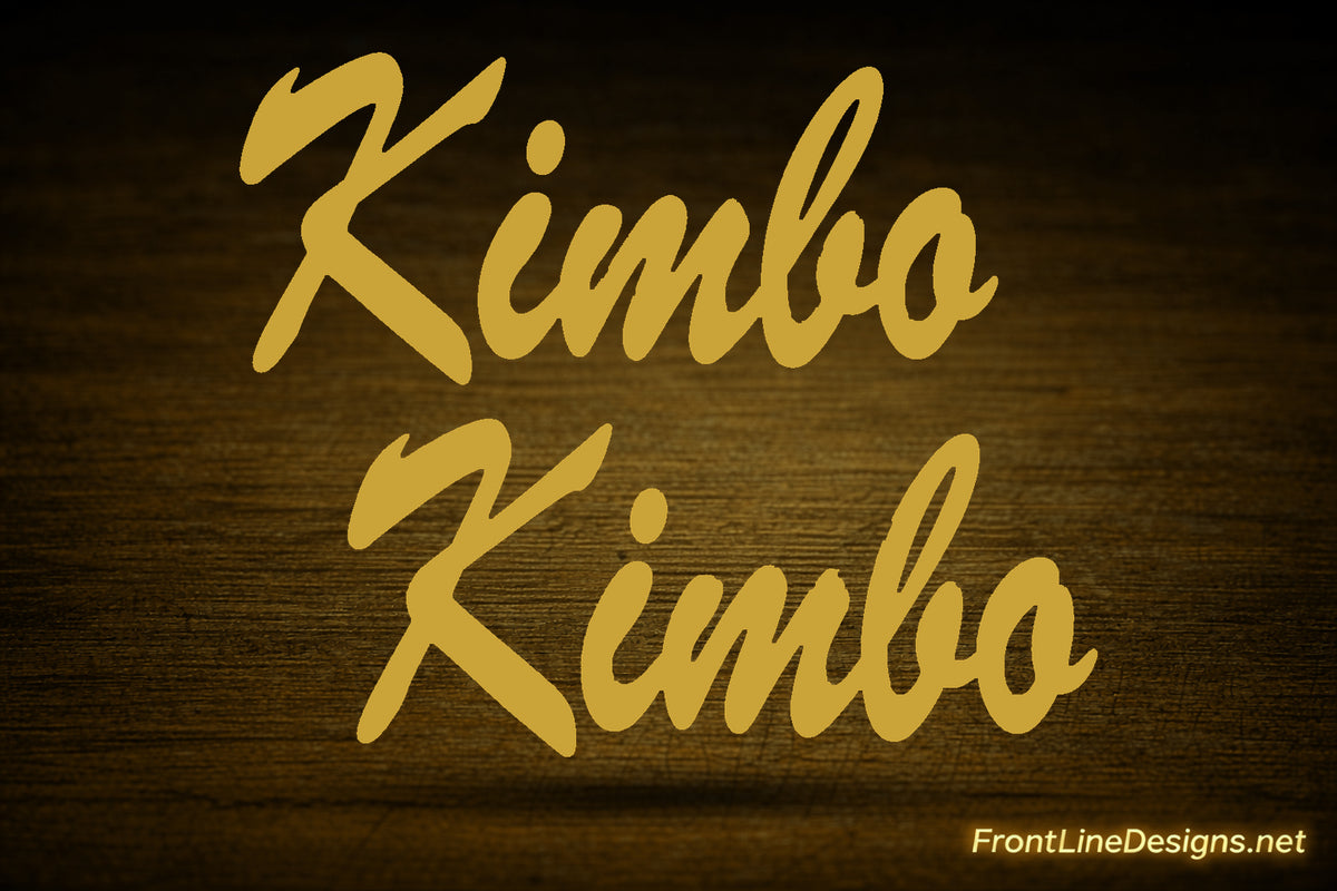Personalized K-9 Name Decals â€“ Set of Two — Gold