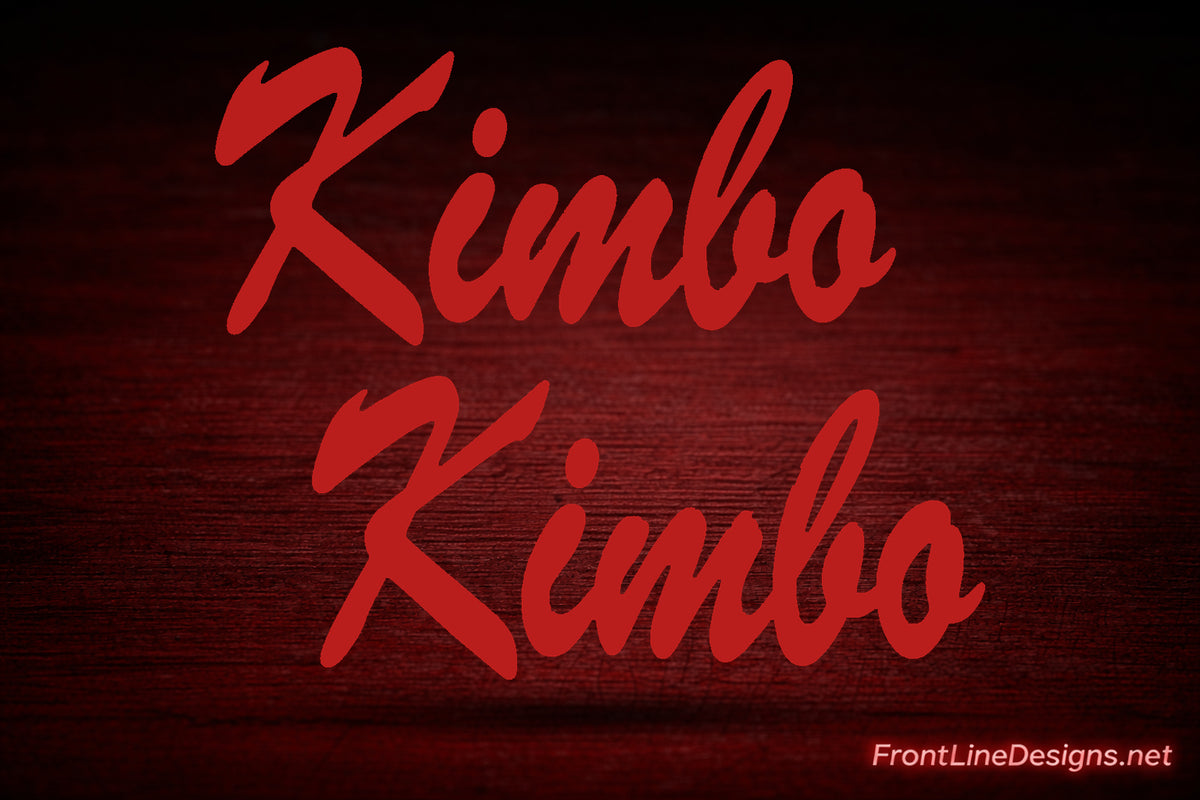Personalized K-9 Name Decals â€“ Set of Two — Red