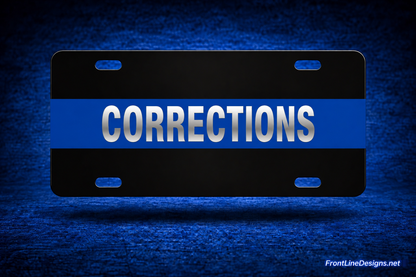 Custom Blue Line — Chrome lettering