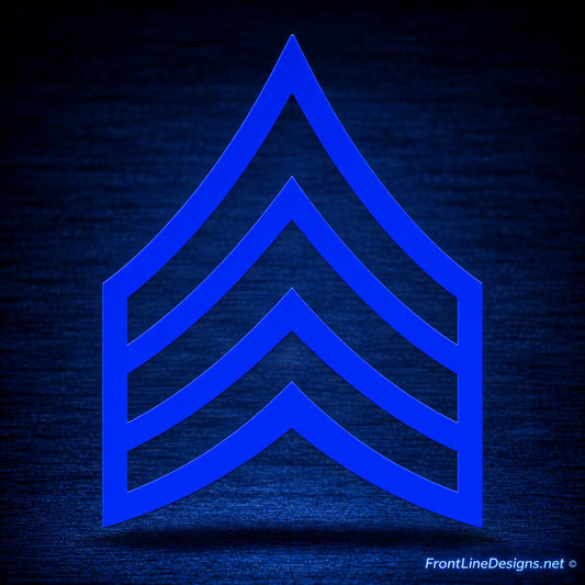 Sergeant Rank Reflective Decal