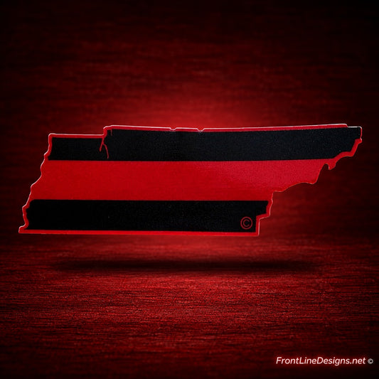 Tennessee State Red Line Decal