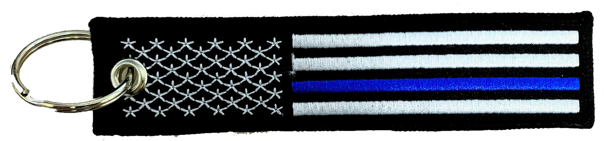 US Blue Line embroidered keychain design USTBLKC