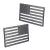US Flag 3D Car Emblems