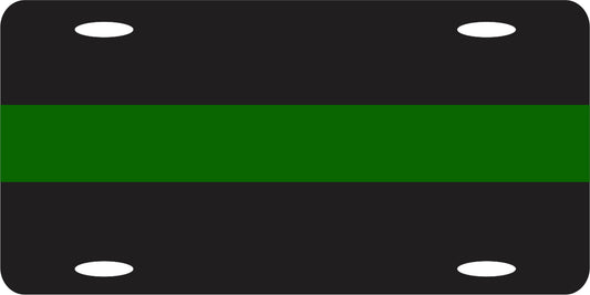 Green Line License Plate - FrontLine Designs, LLC 