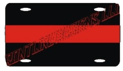 Red Line License Plate-FrontLine Designs, LLC 
