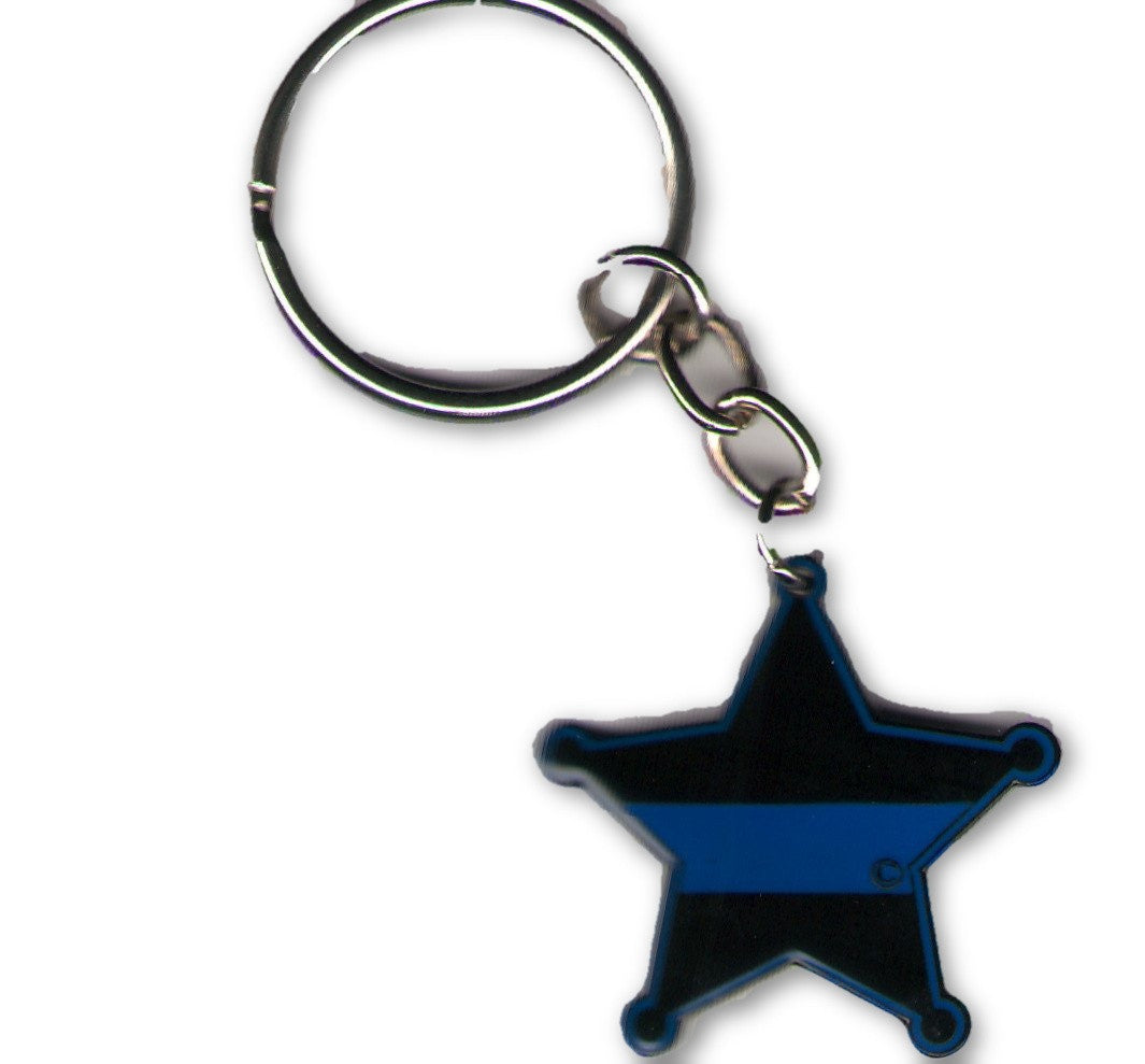 5-Point Sheriff's Badge Keychain-FrontLine Designs, LLC 