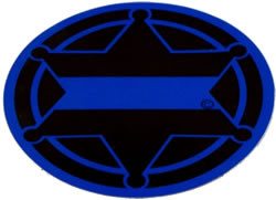 6-Point Sheriff's Millennium Badge Reflective Decal-FrontLine Designs, LLC 