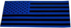 Blue Line US Flag Reflective Decal-FrontLine Designs, LLC 