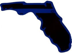 Florida State Blue Line Decal-FrontLine Designs, LLC 