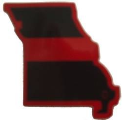 Missouri State Red Line Decal-FrontLine Designs, LLC 