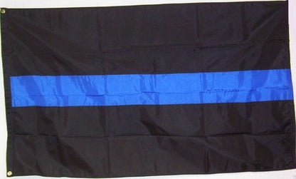 Blue Line Nylon Casket / Ex-Large Outdoor Flag-FrontLine Designs, LLC 