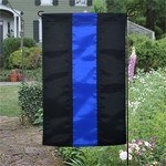 Blue Line Nylon Garden Flag-FrontLine Designs, LLC