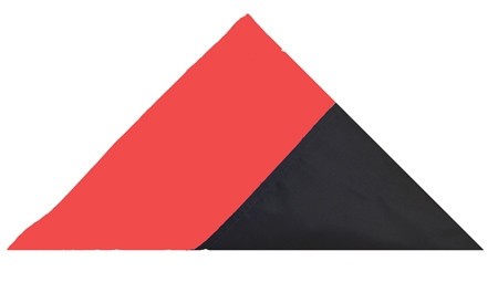 Red Line Nylon Casket Flag-FrontLine Designs, LLC 