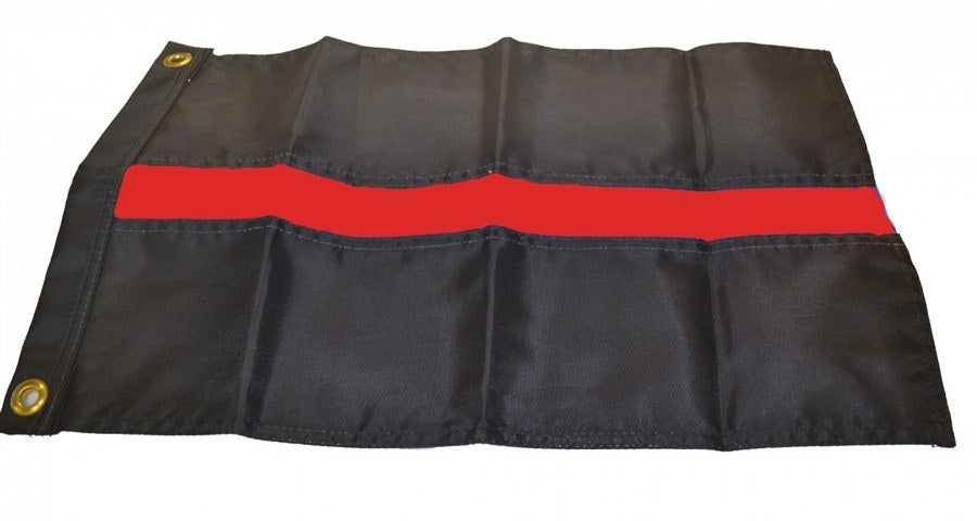 Red Line Nylon Casket Flag-FrontLine Designs, LLC 