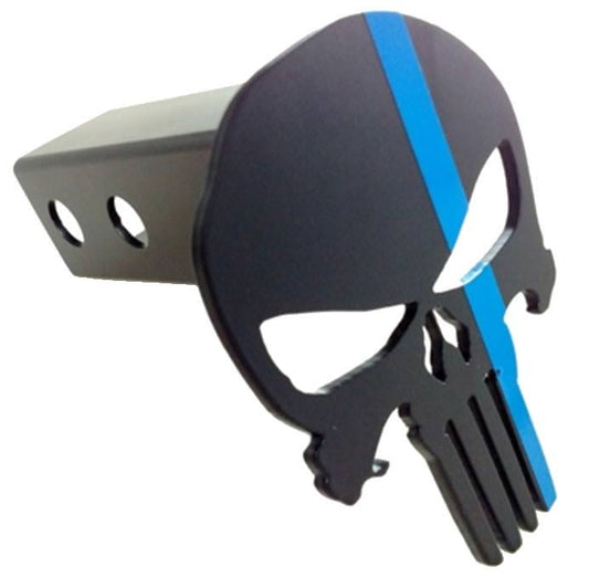 Blue Line Defender Hitch Cover-FrontLine Designs, LLC 