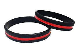 Red Line Silicone Bracelet  (BOGO)-FrontLine Designs, LLC 