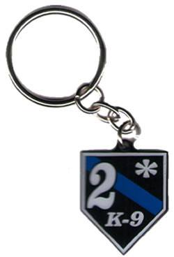 2* K9 Blue Line Keychain Buy One Get One Free-FrontLine Designs, LLC 