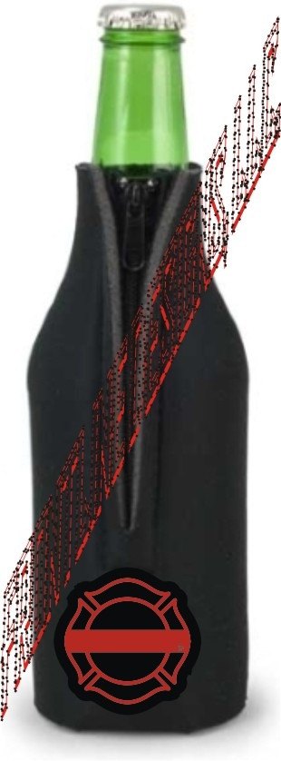 Red Line Maltese Bottle Koozie-FrontLine Designs, LLC 